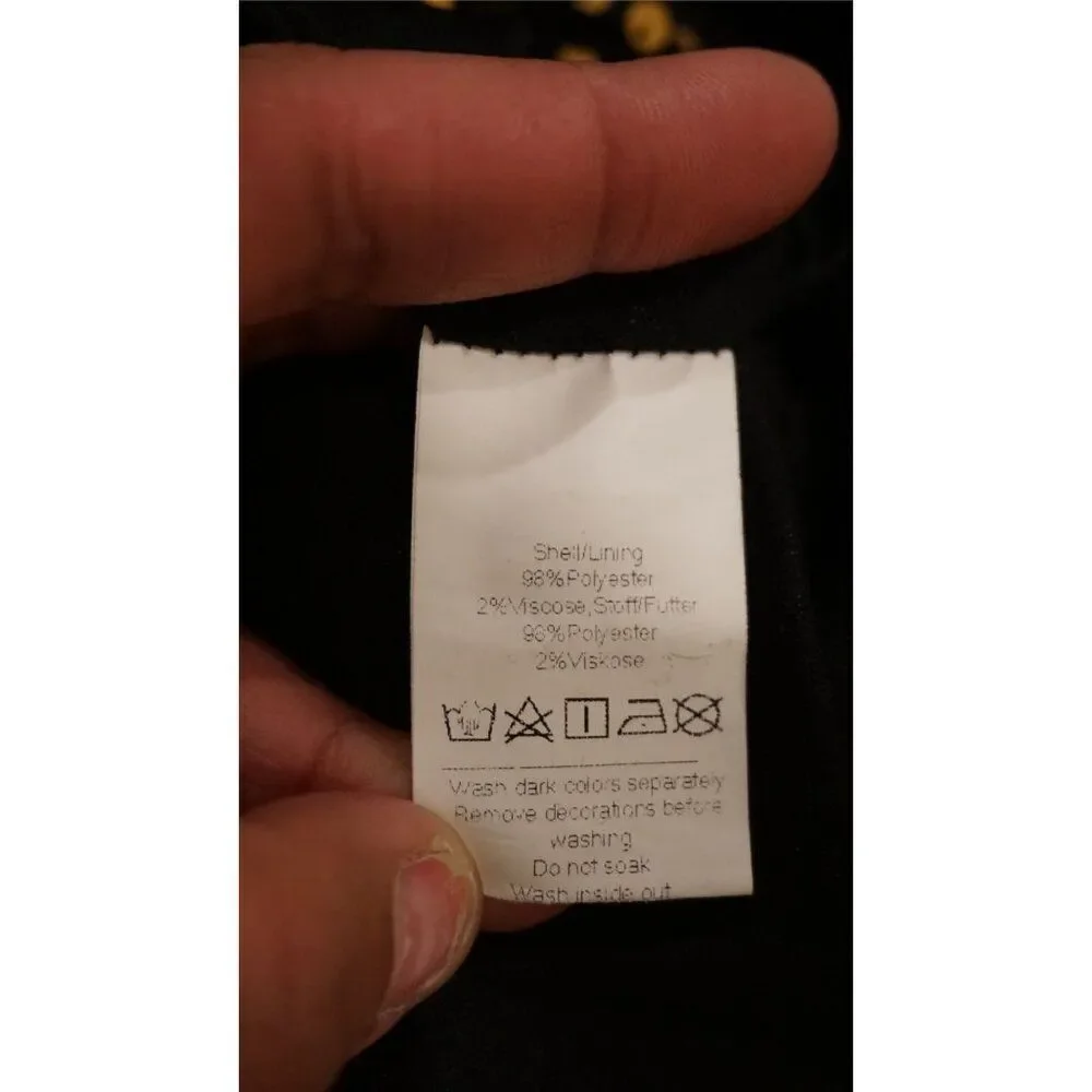 Grace Karin Girl's Sequin Ruffle Skirt - Gold/Black, Size 12Y - Picture 10 of 13